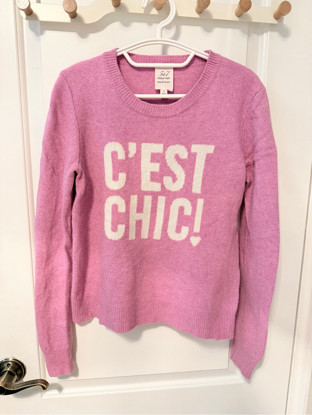 Cinq A Sept 5a7 C'EST CHIC wool Sweater